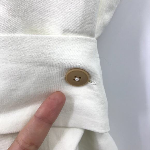 Nicholas Jennifer Vest 0 Sleeveless Button Front Belted Waist Pocket Collar - Picture 9 of 11